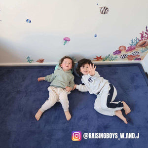 Toddly CushyCrawl V2.0 waterproof memory foam play mat with coral velvet surface