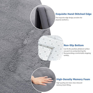 Toddly CushyCrawl V2.0 Memory Foam Play Mat | Waterproof Sensory Rug & Tatami - Style Soft Floor Mat Tatami Mat