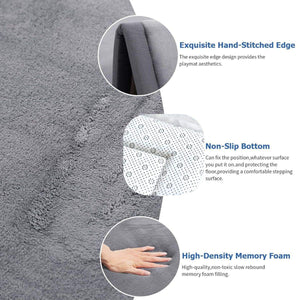 Toddly CushyCrawl V2.0 memory foam play mat with waterproof, non-slip tatami-style sensory rug for babies and kids