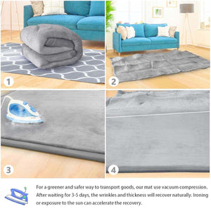 Toddly CushyCrawl waterproof memory foam play mat with coral velvet surface