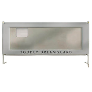 Toddly DreamGuard V2 adjustable baby bed rail with breathable mesh for child safety and secure sleep