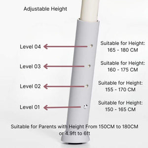 Toddly FlexiBathe 2-in-1 adjustable baby bathtub and changing table with storage and lockable wheels