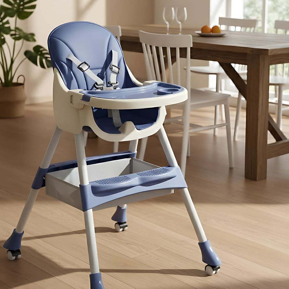 Toddly FlexiGrow high chair with 4-in-1 adjustable design and enhanced safety features