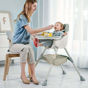 Toddly FlexiGrow high chair 4-in-1 adjustable baby feeding chair with enhanced safety features