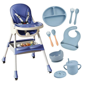 Toddly FlexiGrow high chair with 4-in-1 adjustable design and certified advanced safety features