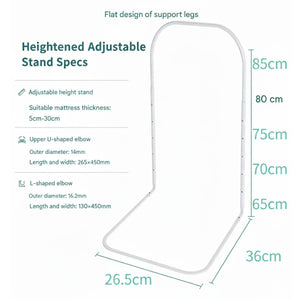 Toddly FoamGuard adjustable height toddler bed rail with soft fabric and easy installation for travel and home use