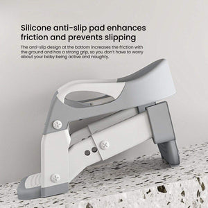 Toddly 2-in-1 toilet training seat and step stool for toddlers, adjustable, foldable, and safe potty trainer