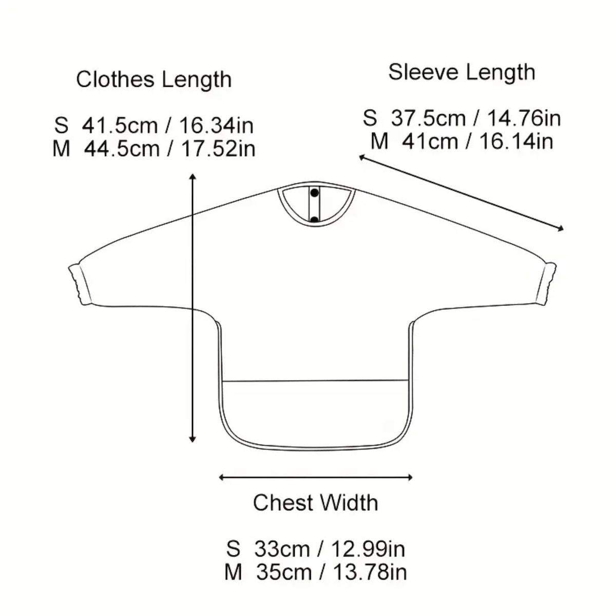 Toddly Long Sleeve Bib | Waterproof, Full - Coverage Smock for Babies & Toddlers Full Sleeves Bib