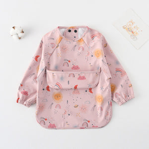 Toddly Long Sleeve Bib | Waterproof, Full - Coverage Smock for Babies & Toddlers Full Sleeves Bib