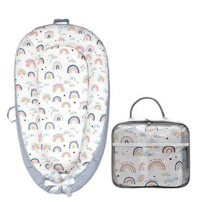 Toddly SnuggleNest Baby Nest Adjustable Baby Lounger 100% Cotton OEKO - Tex Certified Baby Nest