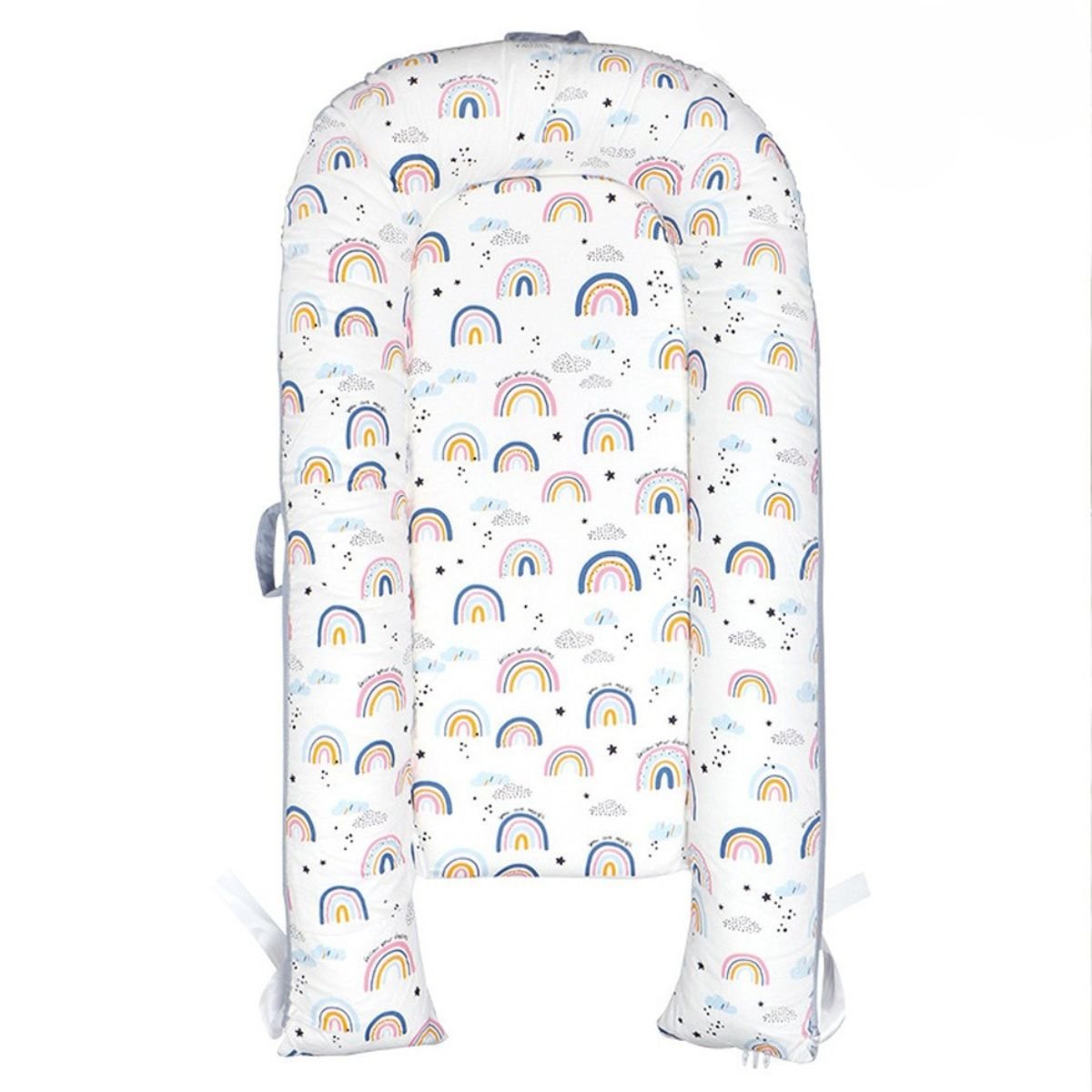 Toddly SnuggleNest Baby Nest Adjustable Baby Lounger 100% Cotton OEKO - Tex Certified Baby Nest