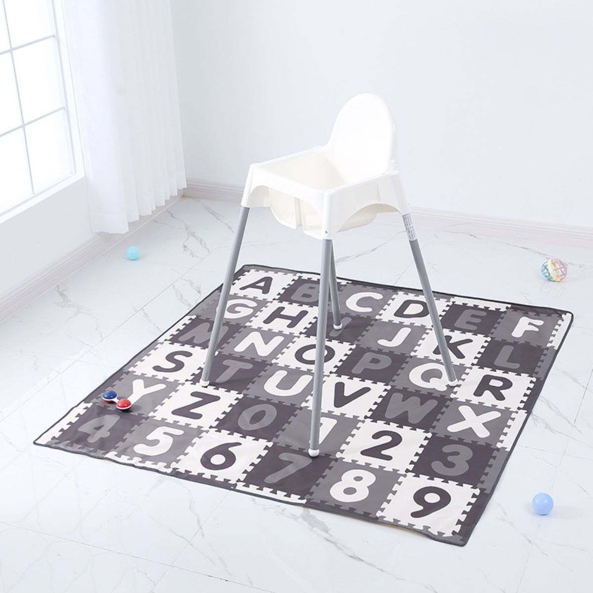Toddly SplatMat Mess Matt for High Chair | Waterproof, Non - Slip with Suction Cups Mess Mat
