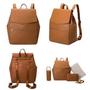 Toddly UrbanEase Vegan Leather Nappy Bag – Stylish, Spacious & Waterproof Nappy Bags