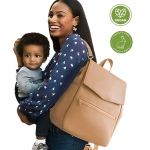 Toddly UrbanEase Vegan Leather Nappy Bag – Stylish, Spacious & Waterproof Nappy Bags