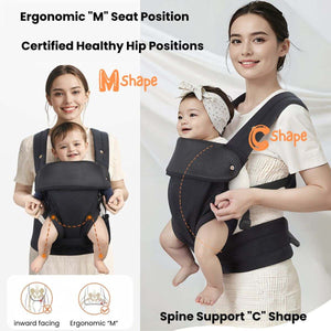 Toddly VivreNest ergonomic baby carrier with breathable fabric and hip-healthy design