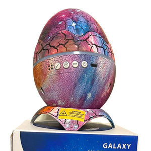Glowly 4 - in - 1 Dino Egg Galaxy Projector Night Light with White Noise Night Light Projector