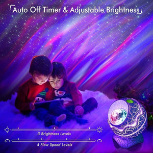 Glowly 4 - in - 1 Dino Egg Galaxy Projector Night Light with White Noise Night Light Projector