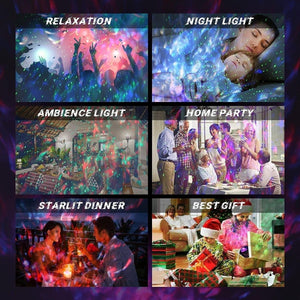 Glowly 4 - in - 1 Dino Egg Galaxy Projector Night Light with White Noise Night Light Projector