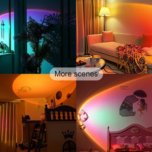 Glowly Sunset Lamp Projection Photo Shooting Color Changing Nightlight Night Light