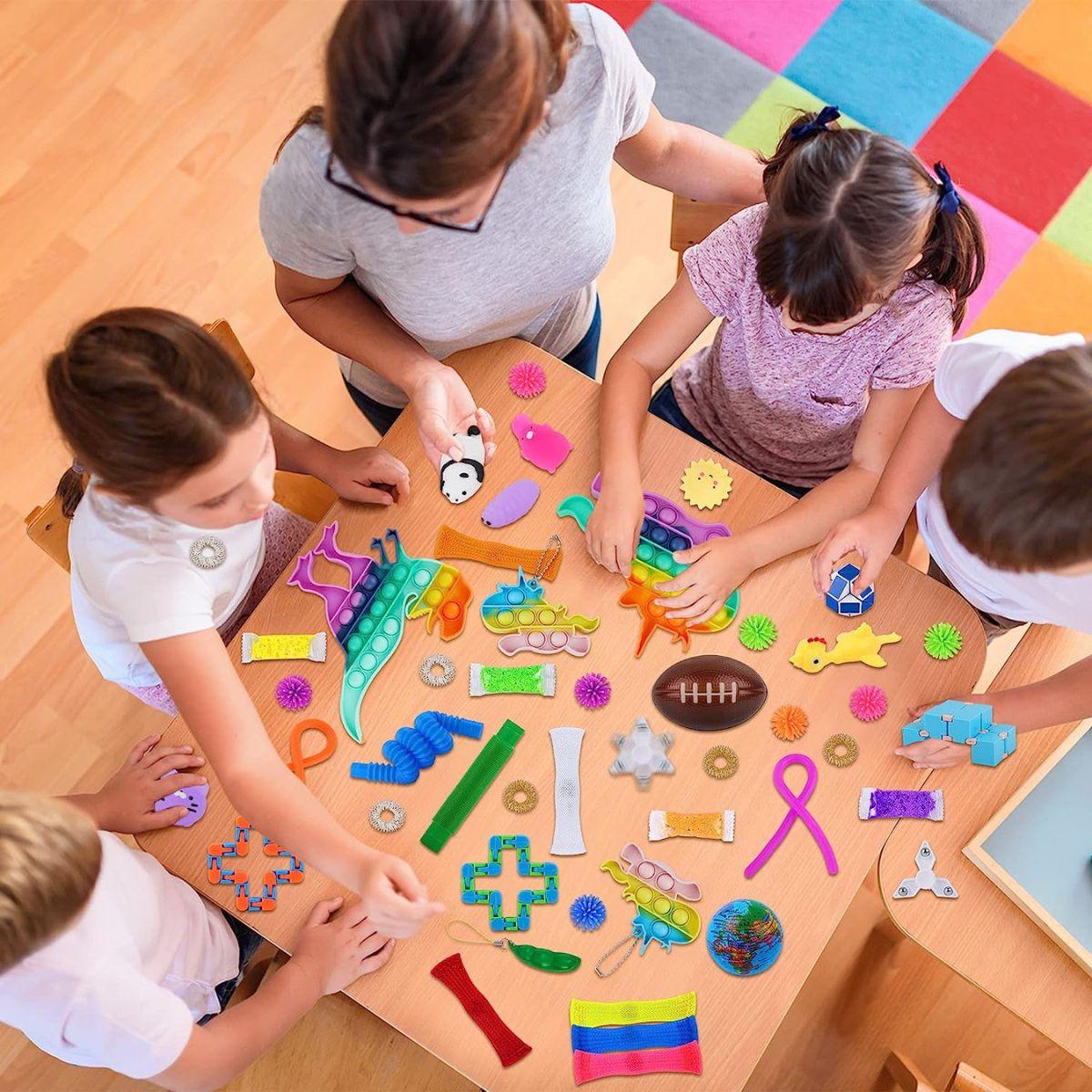 Kidst 72 - Piece Fidget Sensory Toy Set - Stress Relief & Focus for All Ages Fidget Sensory Toys