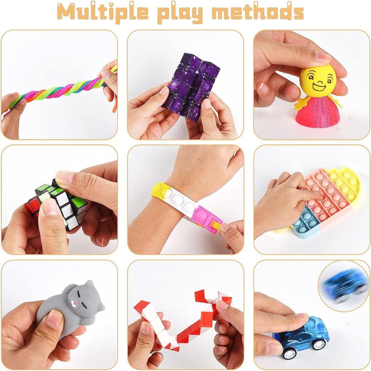 Kidst 72 - Piece Fidget Sensory Toy Set - Stress Relief & Focus for All Ages Fidget Sensory Toys