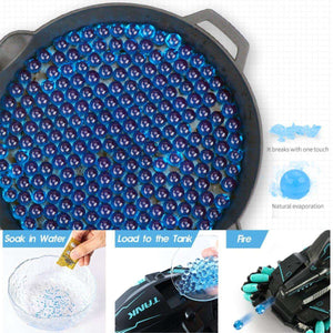 Kidst RC Tank Toy soft blue water bullets for safe play and impact breakage