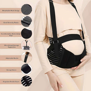 MaterniCare BellyGuard maternity belt with adjustable straps supporting pregnant belly and comfort features