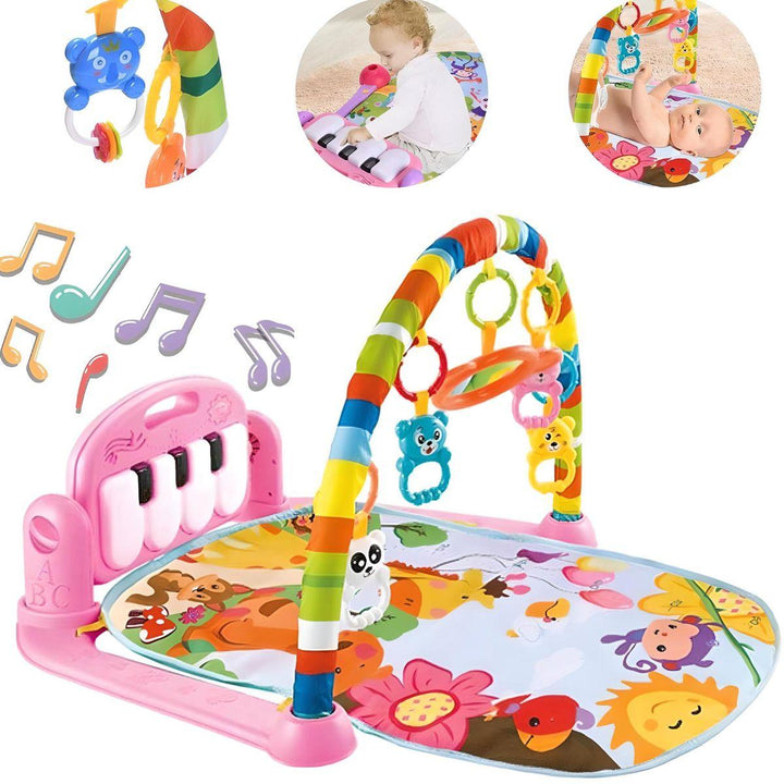 Toddly Kick'n'Play Pink Paradise Baby Activity Play Mat with Musical Light - Babies Mart Australia