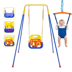 Toddly JoySwing Durable 2-in-1 Swing & Jolly Jumper Set for Toddlers