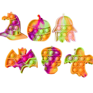 BabiePlay Halloween Pop Fidget Keychain | Soft Silicone Sensory Toy Halloween