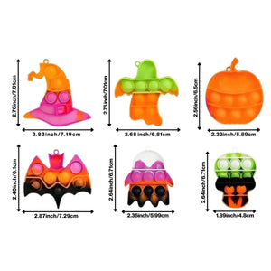 BabiePlay Halloween Pop Fidget Keychain | Soft Silicone Sensory Toy Halloween