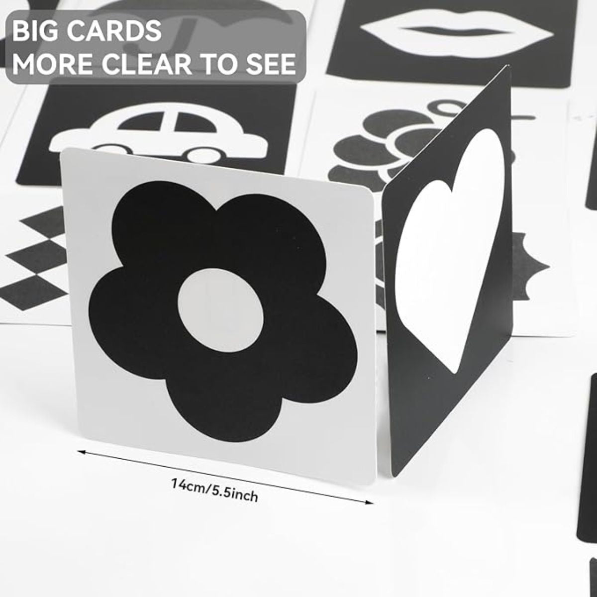 BabiePlayBabiePlay High - Contrast Baby Flashcards for Visual Stimulation & Brain DevelopmentVisual Stimulation Cards - Babies Mart Australia