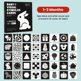 BabiePlayBabiePlay High - Contrast Baby Flashcards for Visual Stimulation & Brain DevelopmentVisual Stimulation Cards - Babies Mart Australia