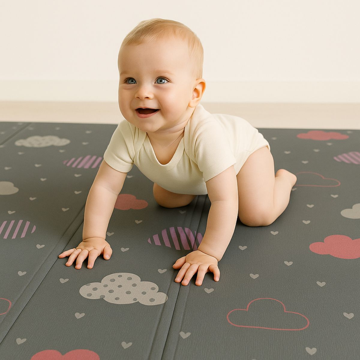 BabiePlayBabiePlay Large Baby Play Mat 200×180 cm – Foldable Waterproof Reversible FoamFoldable Mat - Babies Mart Australia