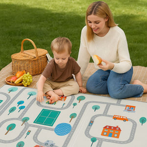 BabiePlayBabiePlay Large Baby Play Mat 200×180 cm – Foldable Waterproof Reversible FoamFoldable Mat - Babies Mart Australia