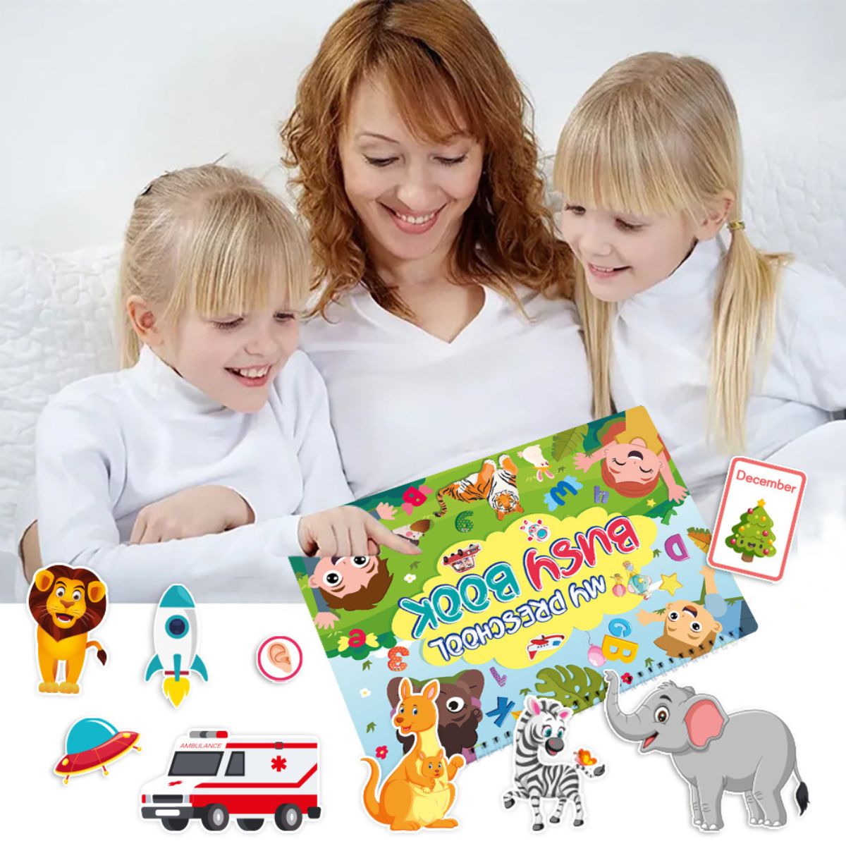 BabiePlayBabiePlay Toddler Busy Book: All - in - One Educational Learning BinderBusy Book - Babies Mart Australia