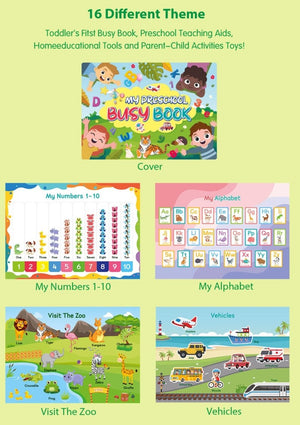 BabiePlayBabiePlay Toddler Busy Book: All - in - One Educational Learning BinderBusy Book - Babies Mart Australia