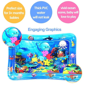BabiePlayBabieplay Tummy Time Sensory Mat Water Mat for Baby Motor Skills DevelopmentBaby Water Play Mat - Babies Mart Australia
