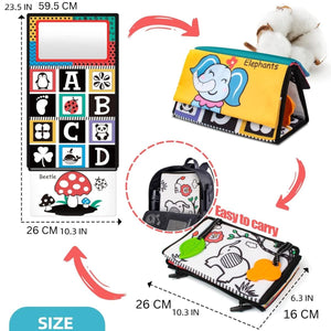 Babies Mart AustraliaToddly PlayMirror Montessori Tummy Time Mirror Toy with Sensory BookBaby Mirror Toys - Babies Mart Australia