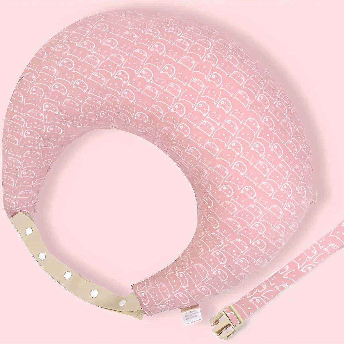 MaterniCare Embrace breastfeeding pillow with shoulder strap and waist belt