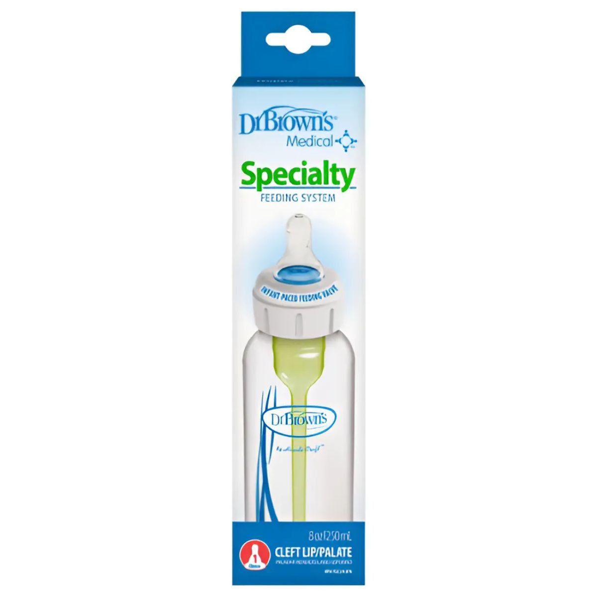 Dr Brown's Narrow 250ml Bottle with Infant - Paced Feeding Valve Baby Bottle