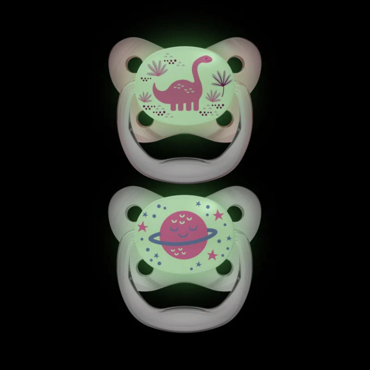 Dr Brown's PreVent Glow in the Dark Butterfly Shield Soother Pacifiers