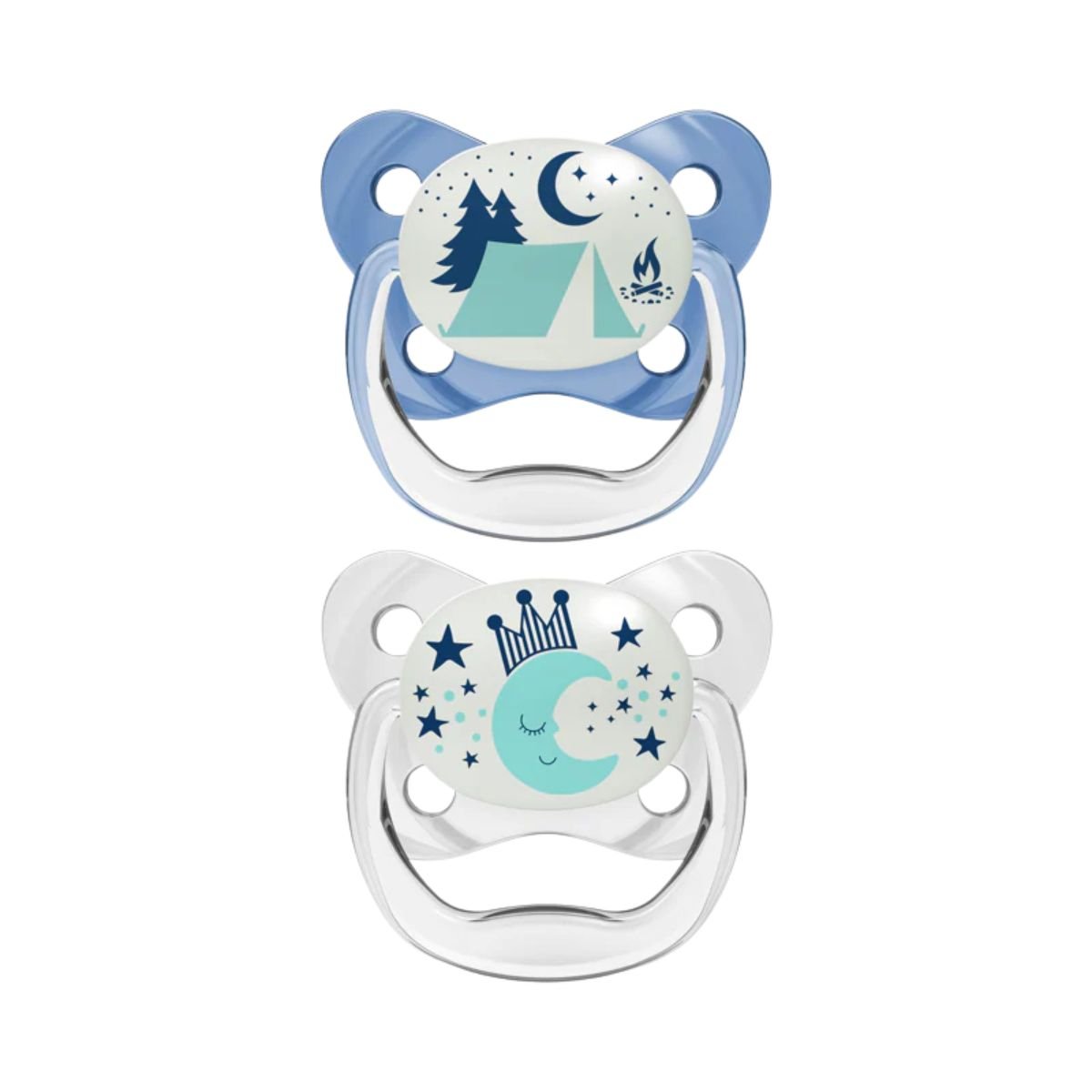 Dr Brown's PreVent Glow in the Dark Butterfly Shield Soother Pacifiers