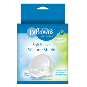 Dr Brown's SoftShape™ Silicone Shields, 2 - Pack Breast Shield