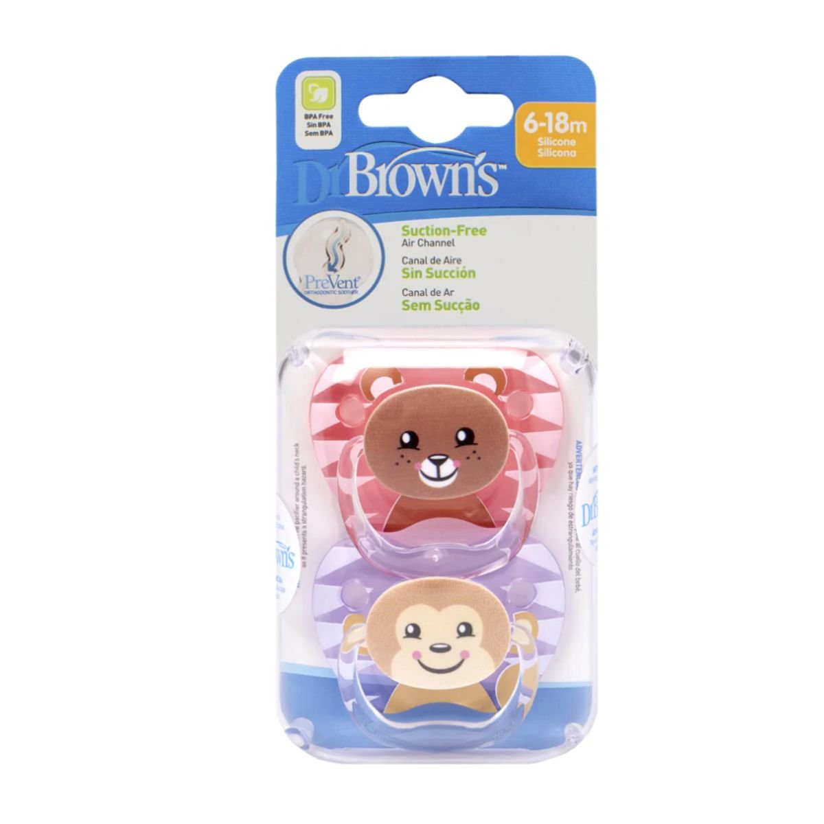 Dr. Brown'sDr Brown's PreVent Animal SootherPacifiers - Babies Mart Australia
