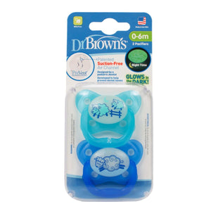 Dr. Brown'sDr Brown's PreVent Glow in the Dark Butterfly Shield SootherPacifiers - Babies Mart Australia