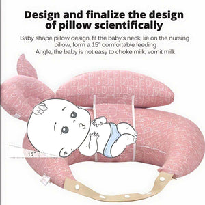 MaterniCare Embrace breastfeeding pillow with over-the-shoulder strap and waist belt