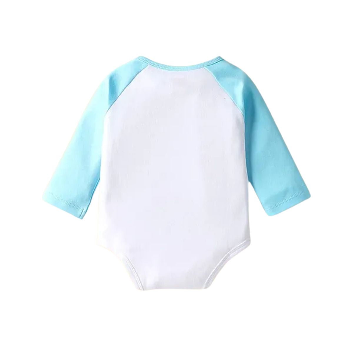 Feather & Fawn Babyhug Cotton Knit Full Sleeve Giraffe Onesie Set with Leggings & Cap | Light Blue Baby Clothes