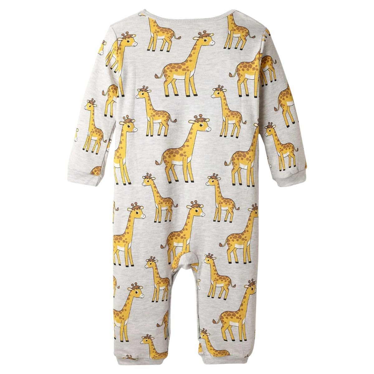 Feather & Fawn Babyhug Cotton Knit Full - Sleeve Giraffe Romper Baby Clothes