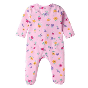 Feather & Fawn Babyhug Disney Cotton Knit Footed Sleepsuit | Princess Edition Baby Clothes